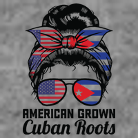 American Grown Cuban Roots Messy Bun Cuba Tall Hoodie
