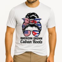 American Grown Cuban Roots Messy Bun Cuba Cooling Performance Crew T-Shirt