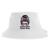 American Grown Cuban Roots Messy Bun Cuba Sustainable Bucket Hat