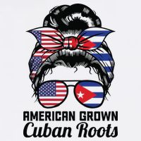 American Grown Cuban Roots Messy Bun Cuba Mug
