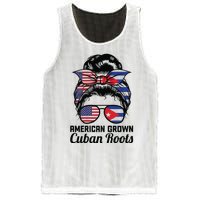 American Grown Cuban Roots Messy Bun Cuba Mesh Reversible Basketball Jersey Tank