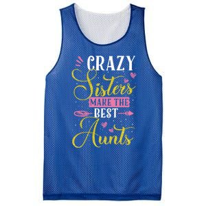 Auntie Gifgift Crazy Sisters Make The Best Aunts Gift Mesh Reversible Basketball Jersey Tank