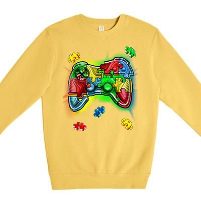 Autism Gamer Controller Premium Crewneck Sweatshirt