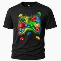 Autism Gamer Controller Cooling Performance Crew T-Shirt