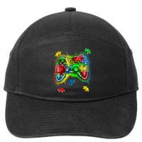 Autism Gamer Controller 7-Panel Snapback Hat