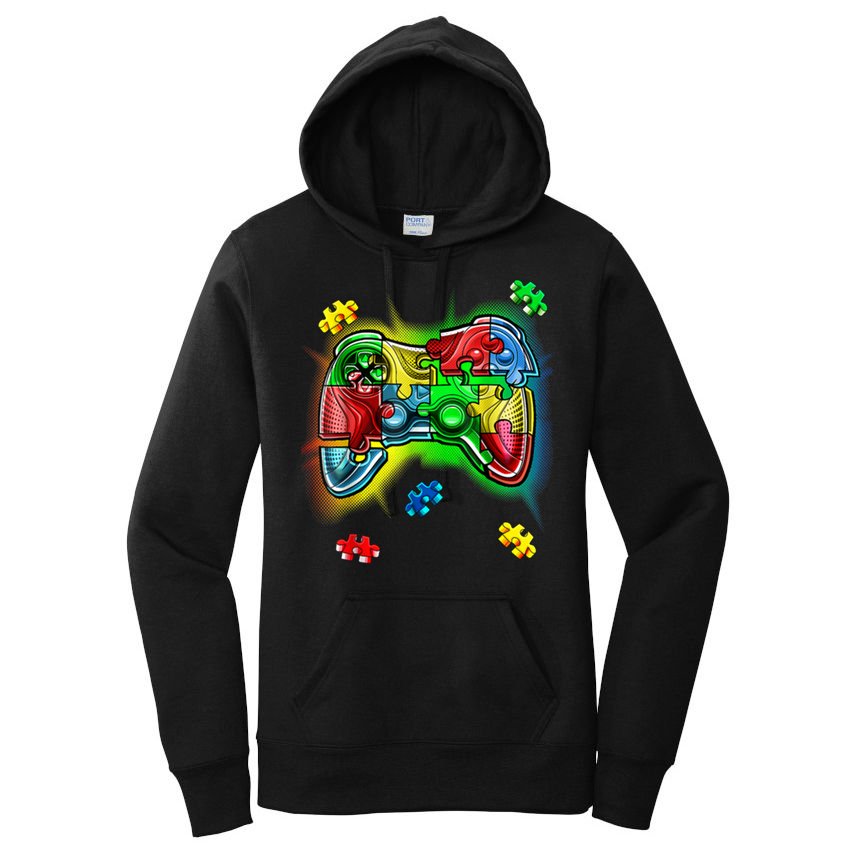 Autism Gamer Controller Women's Pullover Hoodie