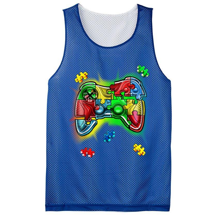 Autism Gamer Controller Mesh Reversible Basketball Jersey Tank