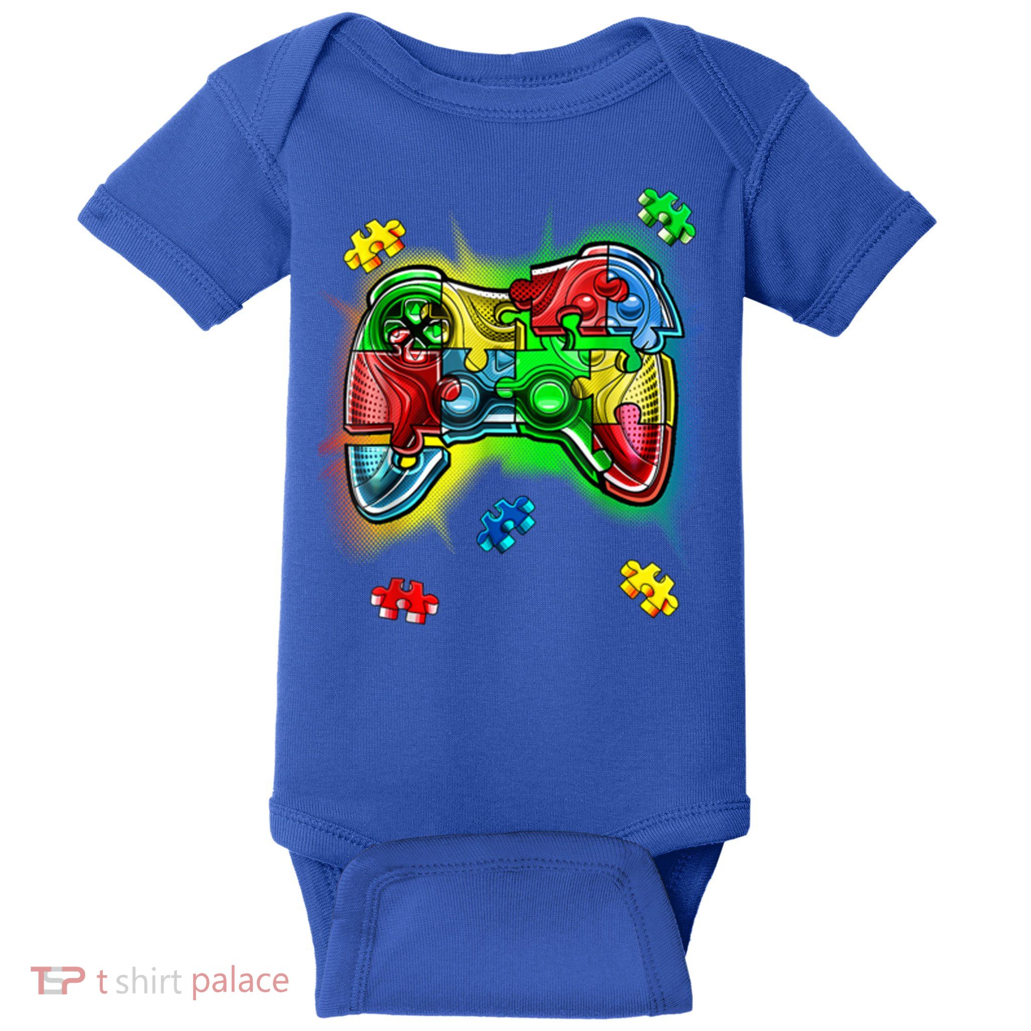 Autism Gamer Controller Baby Bodysuit