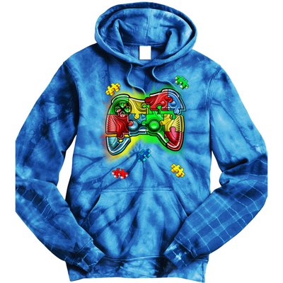 Autism Gamer Controller Tie Dye Hoodie