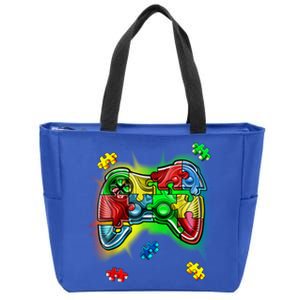 Autism Gamer Controller Zip Tote Bag