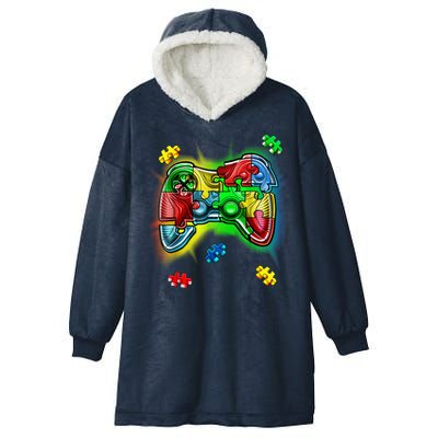 Autism Gamer Controller Hooded Wearable Blanket