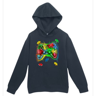 Autism Gamer Controller Urban Pullover Hoodie