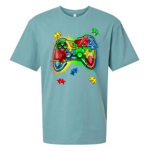 Autism Gamer Controller Sueded Cloud Jersey T-Shirt