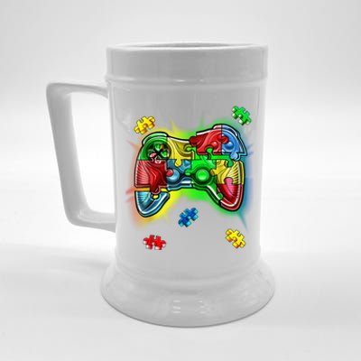 Autism Gamer Controller Beer Stein