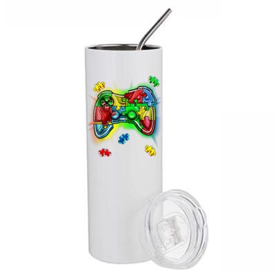 Autism Gamer Controller Stainless Steel Tumbler