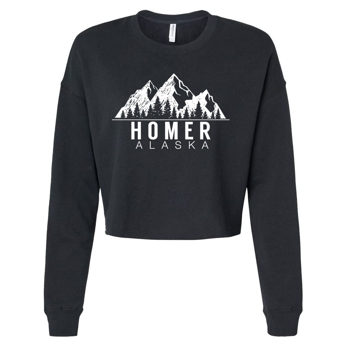 Alaska Gifgift Cool Gift Homer Alaska Gift Cropped Pullover Crew