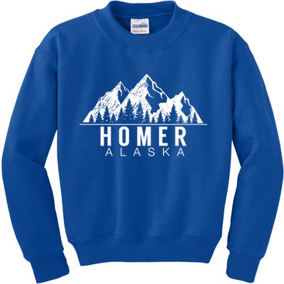 Alaska Gifgift Cool Gift Homer Alaska Gift Kids Sweatshirt