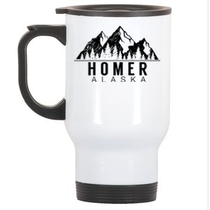 Alaska Gifgift Cool Gift Homer Alaska Gift Stainless Steel Travel Mug