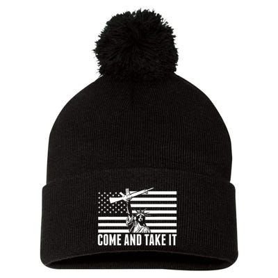 Anti Gun Control Ammo Flag T 2nd Amendment Pom Pom 12in Knit Beanie