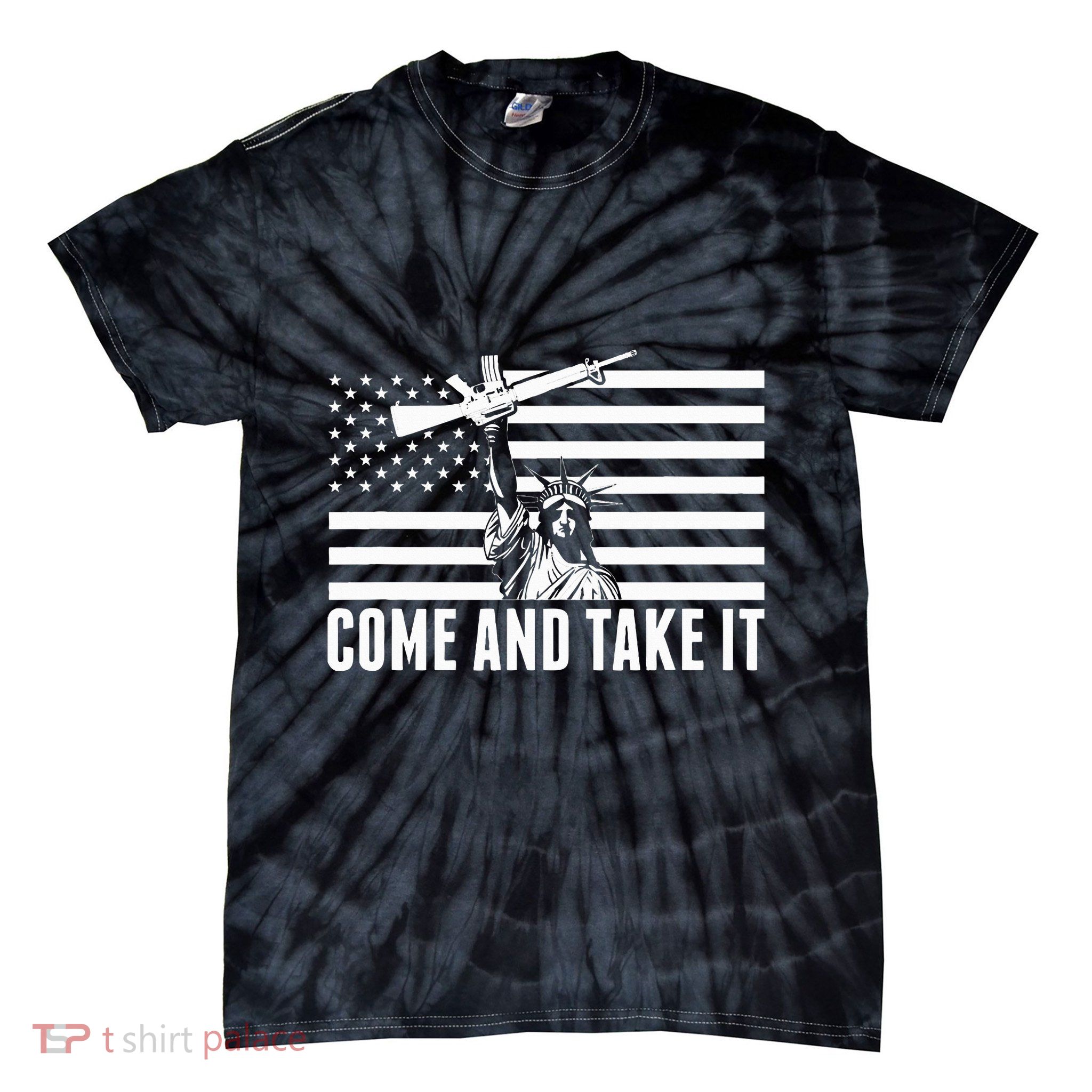 Anti Gun Control Ammo Flag T 2nd Amendment Tie-Dye T-Shirt