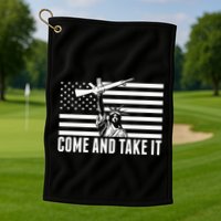 Anti Gun Control Ammo Flag T 2nd Amendment Golf Towel