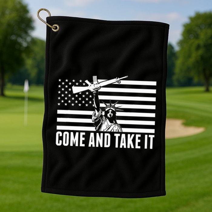 Anti Gun Control Ammo Flag T 2nd Amendment Golf Towel