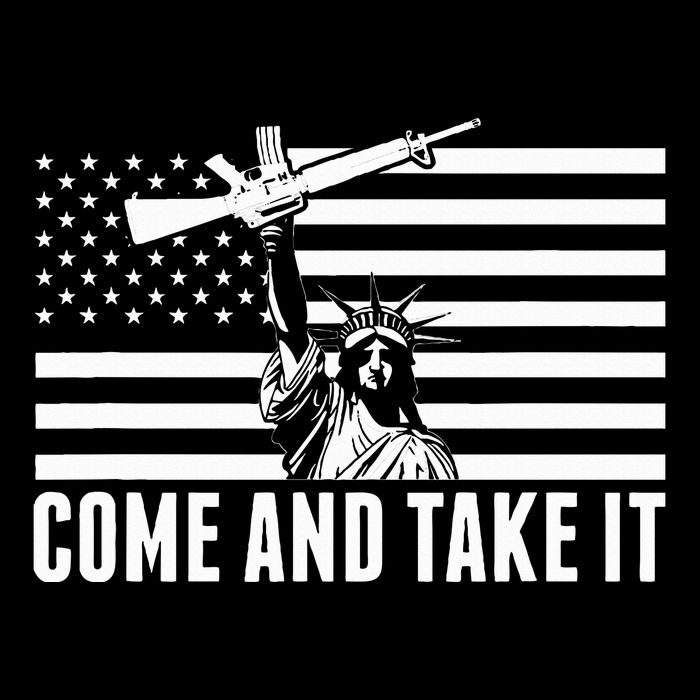 Anti Gun Control Ammo Flag T 2nd Amendment Cropped Pullover Crew
