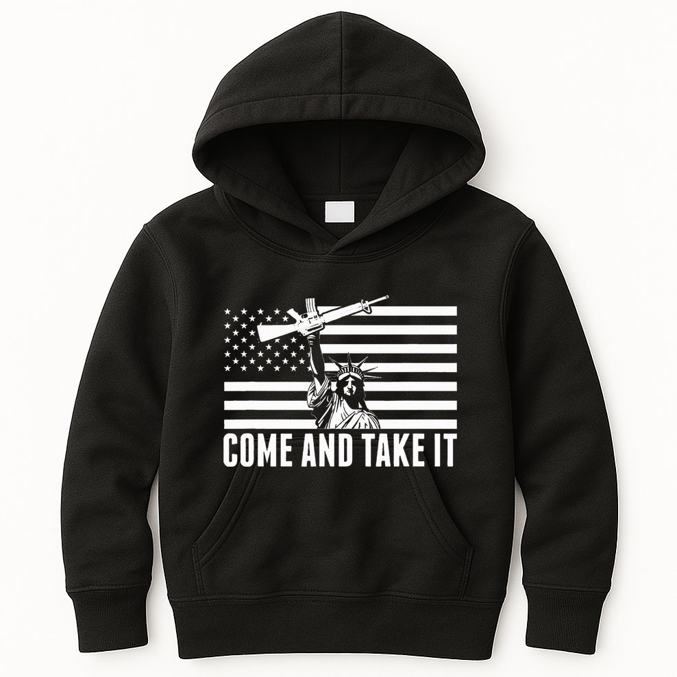 Anti Gun Control Ammo Flag T 2nd Amendment Kids Hoodie