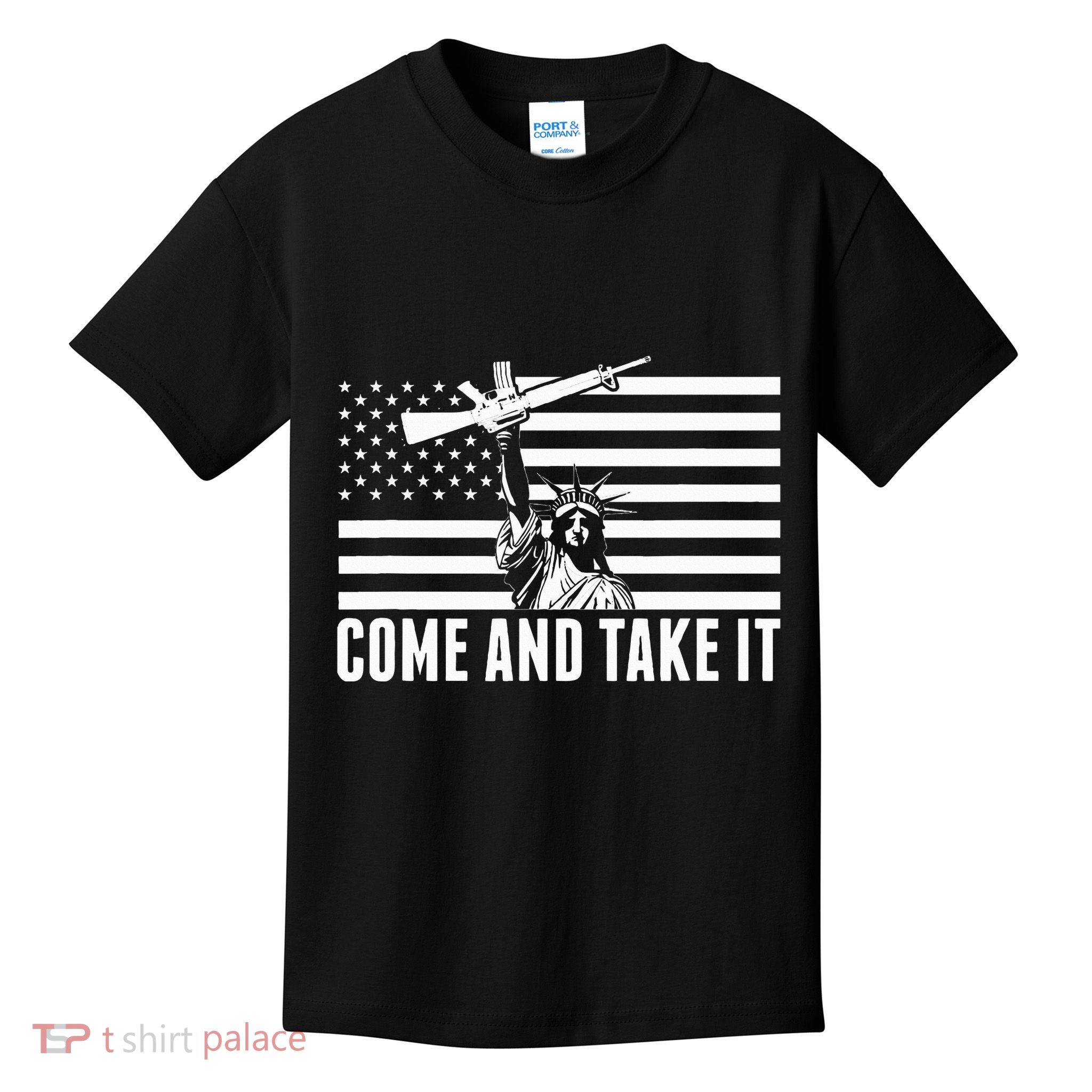 Anti Gun Control Ammo Flag T 2nd Amendment Kids T-Shirt