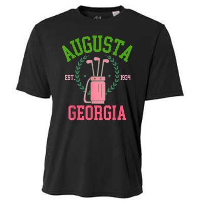 Augusta Georgia Coquette Golf Tournament Bows Social Club Cooling Performance Crew T-Shirt