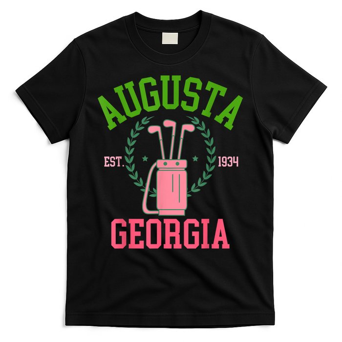 Augusta Georgia Coquette Golf Tournament Bows Social Club T-Shirt