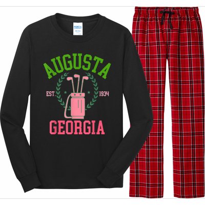 Augusta Georgia Coquette Golf Tournament Bows Social Club Long Sleeve Pajama Set