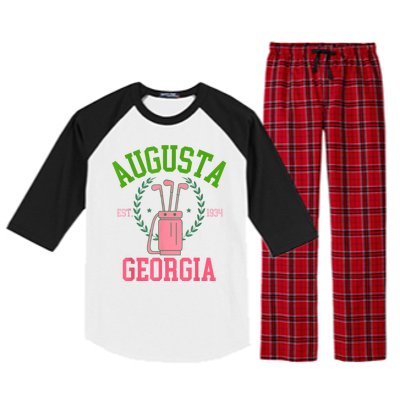 Augusta Georgia Coquette Golf Tournament Bows Social Club Raglan Sleeve Pajama Set