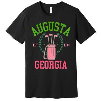 Augusta Georgia Coquette Golf Tournament Bows Social Club Premium T-Shirt