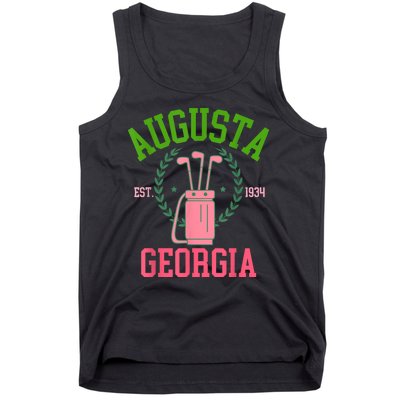 Augusta Georgia Coquette Golf Tournament Bows Social Club Tank Top