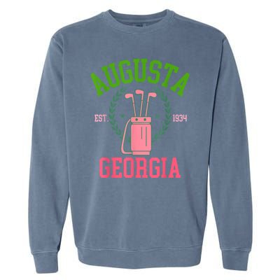 Augusta Georgia Coquette Golf Tournament Bows Social Club Garment-Dyed Sweatshirt