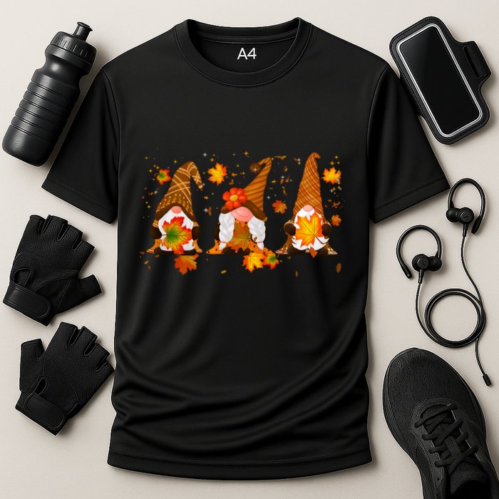 Autumn Gnome Cute Fall Lover Cooling Performance Crew T-Shirt