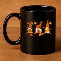Autumn Gnome Cute Fall Lover 11oz C Handle Ceramic Mug