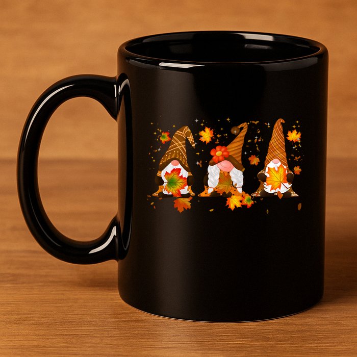 Autumn Gnome Cute Fall Lover 11oz C Handle Ceramic Mug