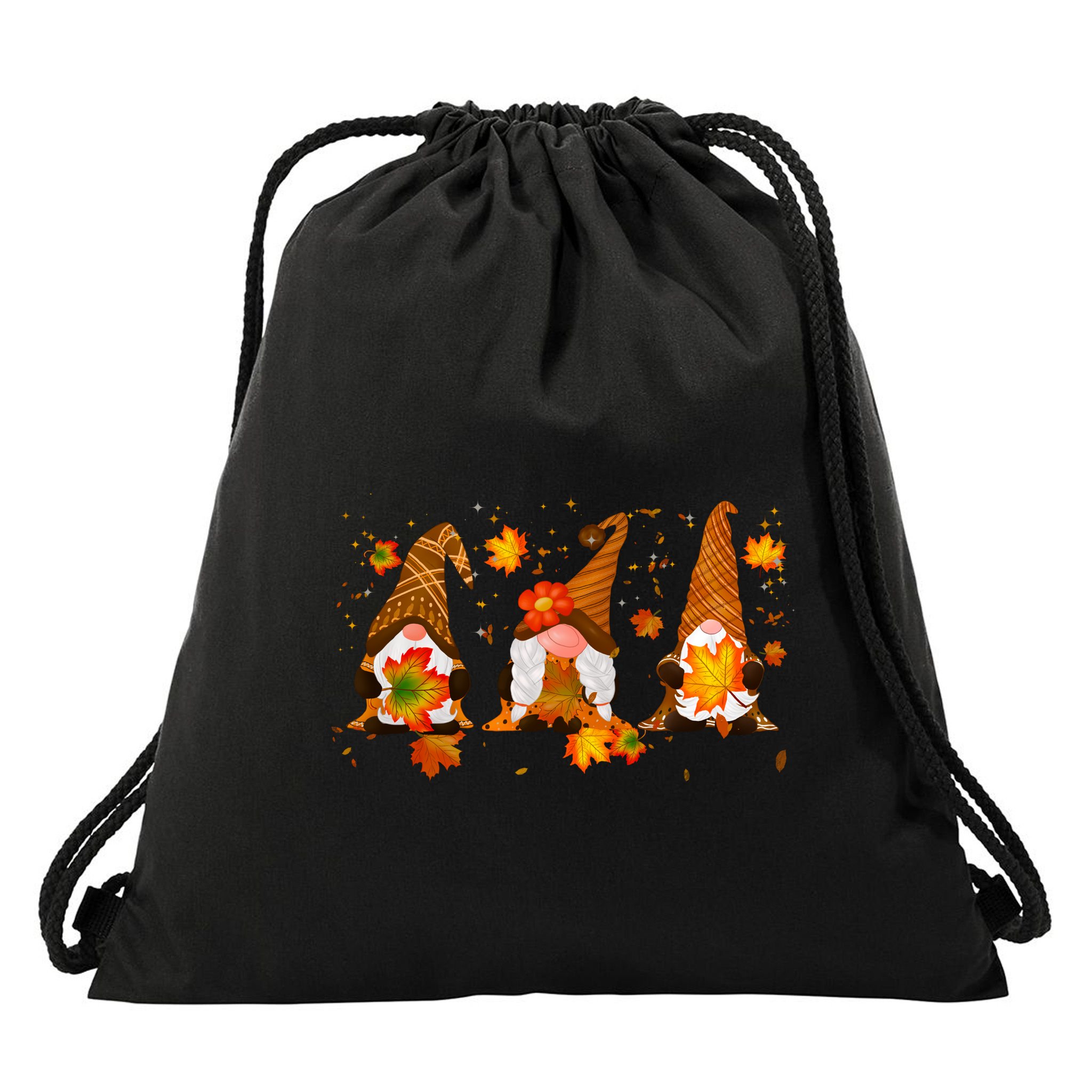 Autumn Gnome Cute Fall Lover Drawstring Bag