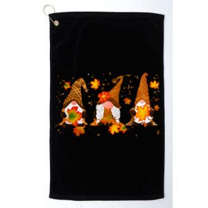 Autumn Gnome Cute Fall Lover Platinum Collection Golf Towel