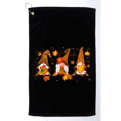 Autumn Gnome Cute Fall Lover Golf Towel
