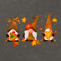 Autumn Gnome Cute Fall Lover Cotton Canvas Backpack