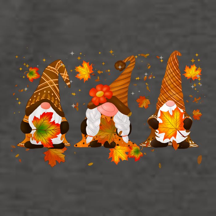 Autumn Gnome Cute Fall Lover Vector Backpack