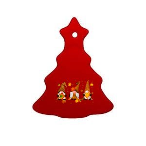 Autumn Gnome Cute Fall Lover Ceramic Tree Ornament