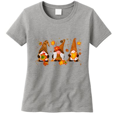 Autumn Gnome Cute Fall Lover Womens T-Shirt
