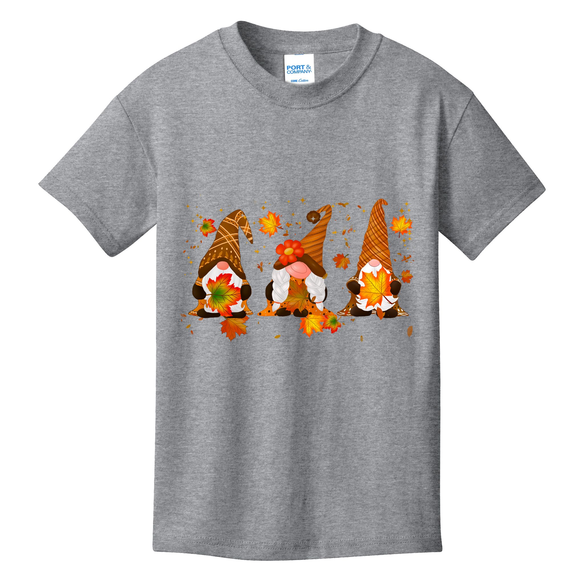 Autumn Gnome Cute Fall Lover Kids T-Shirt