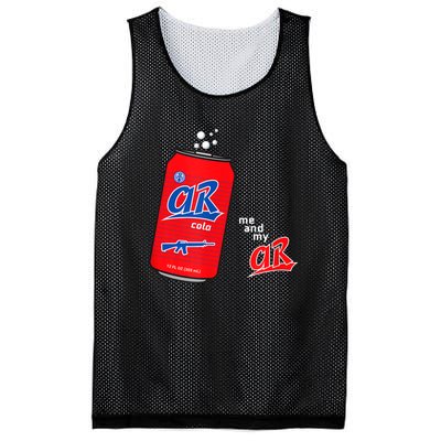 AR15 Gun Cola Parody Soda Mesh Reversible Basketball Jersey Tank