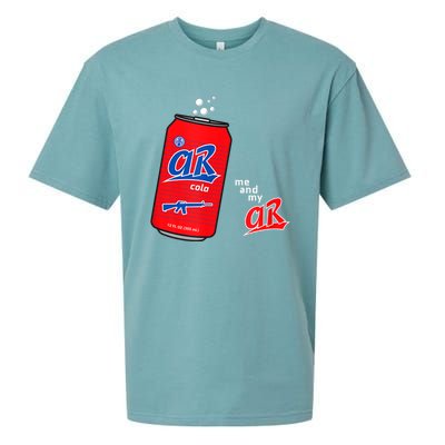 AR15 Gun Cola Parody Soda Sueded Cloud Jersey T-Shirt