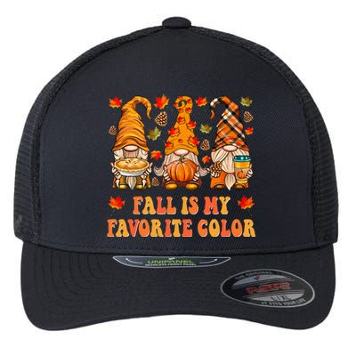 Autumn Gnomes Celebrating the Colors of Fall Flexfit Unipanel Trucker Cap